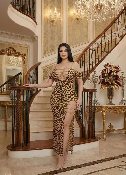 Golden Leopard Dress