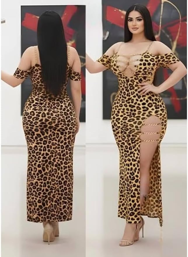 Golden Leopard Dress